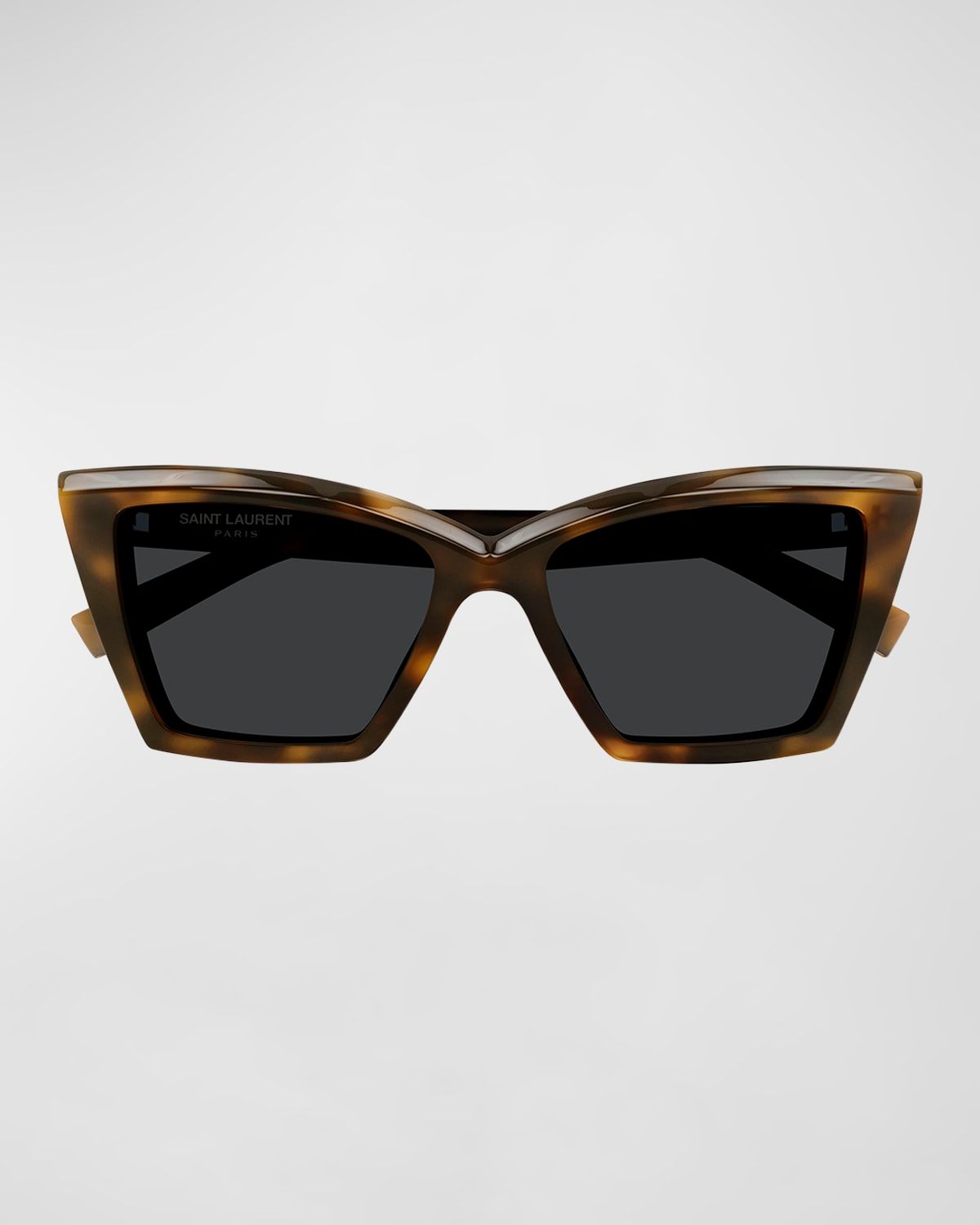 Beveled Acetate Cat-Eye Sunglasses