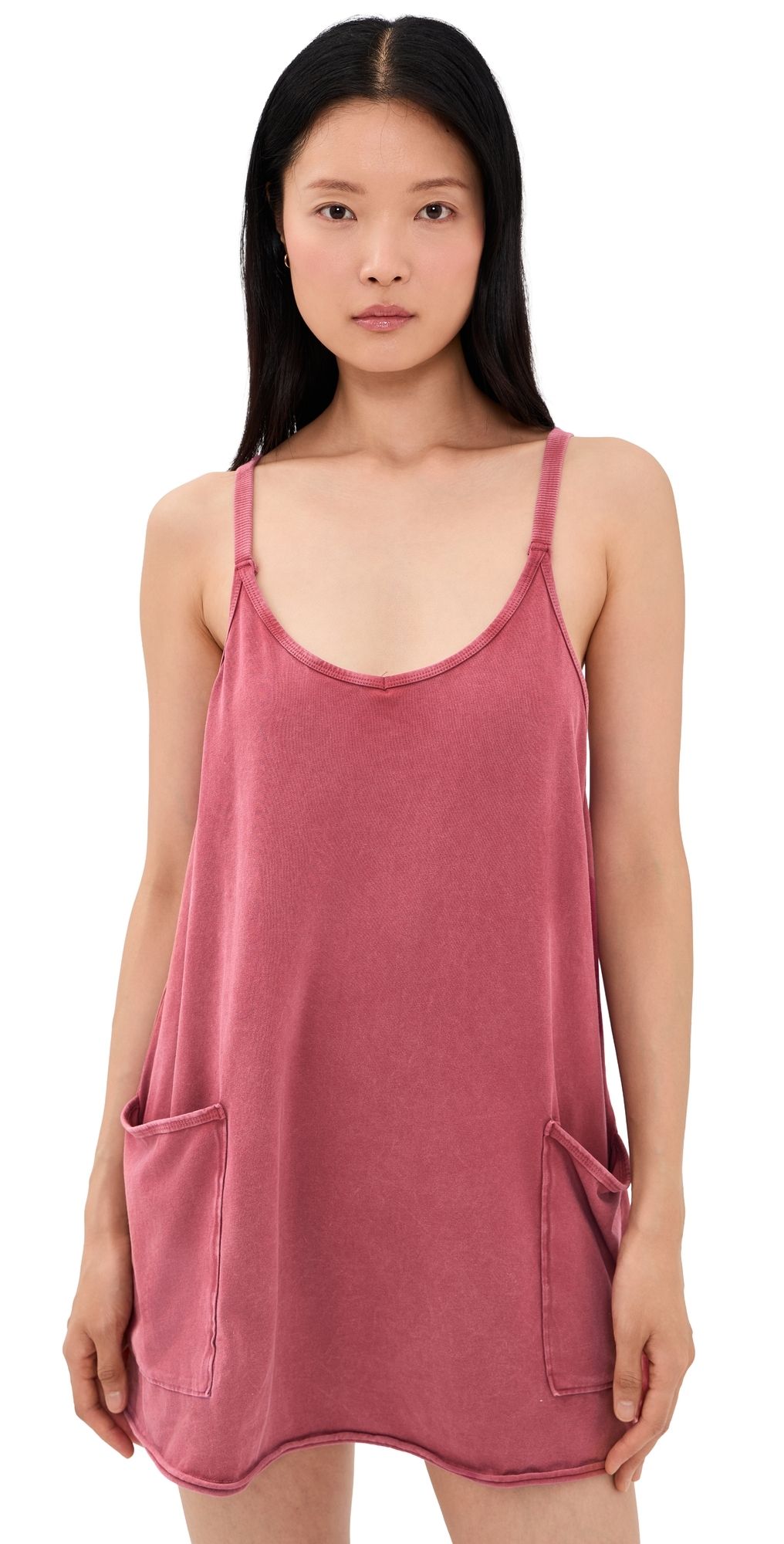 FP Movement Hot Shot Mini Dress Brick L