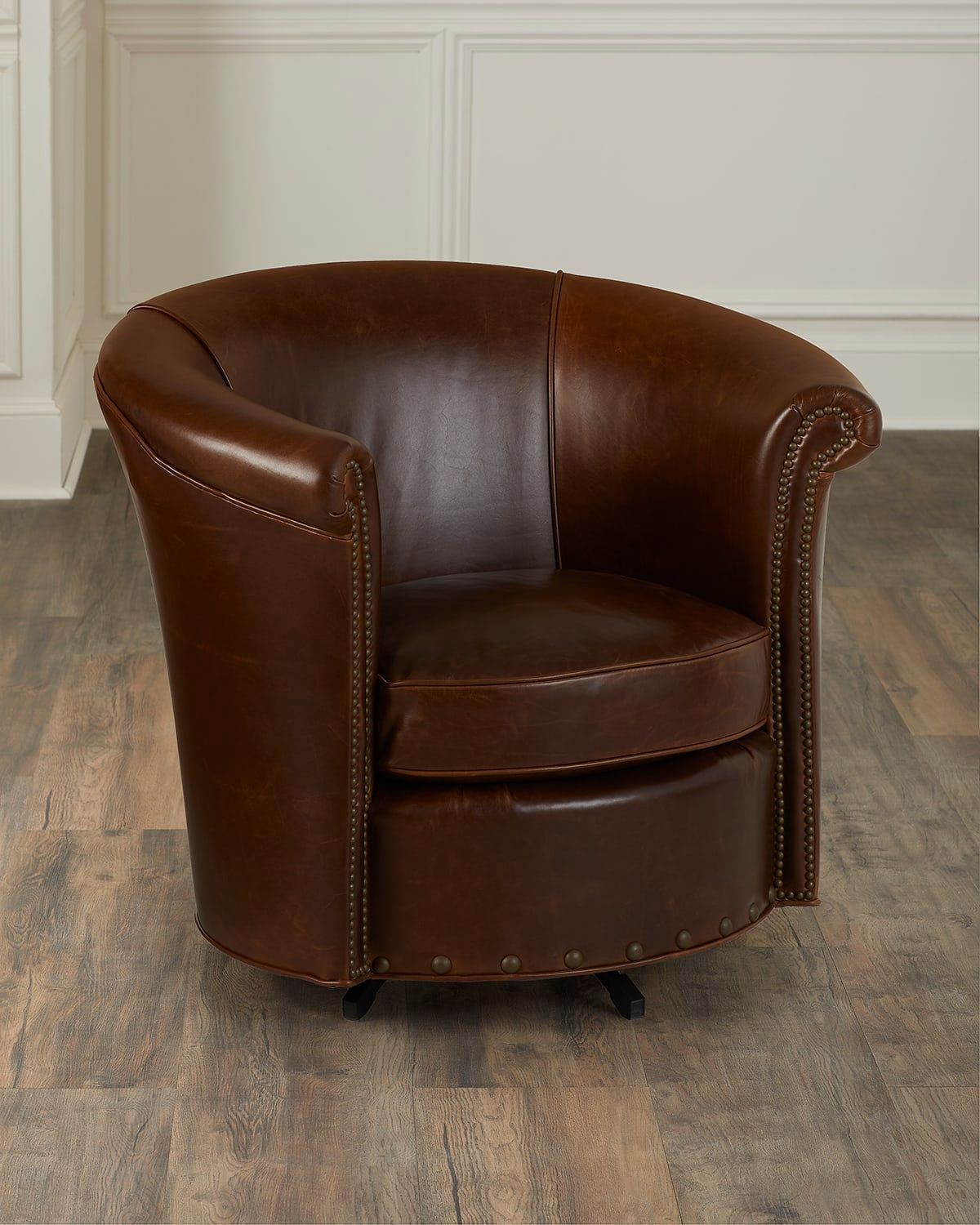 Soma Leather Swivel Chair