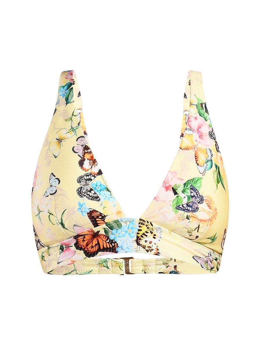 Women's Lexie Garden Butterflies Bikini Top - Size XL