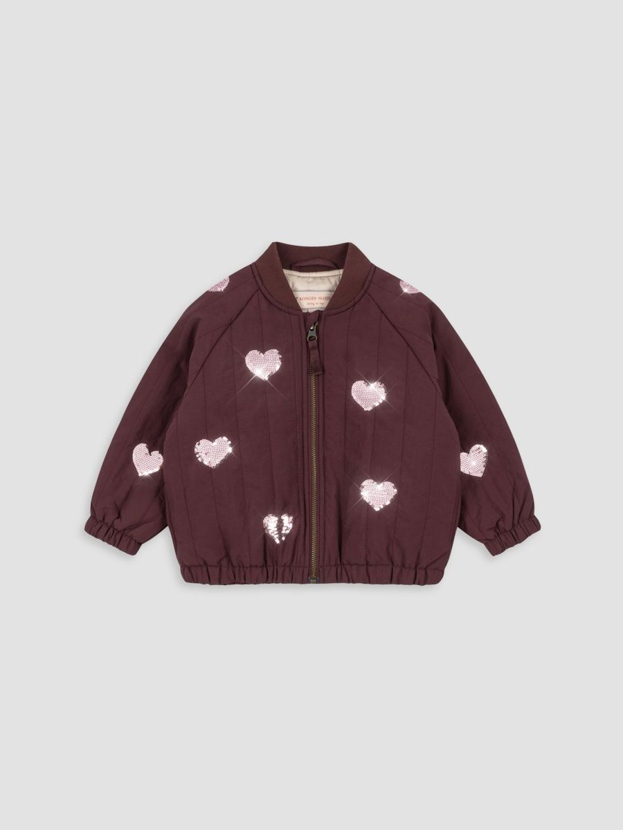 Konges Slojd Girl's Baby Girl's, Little Girl's & Girl's Juno Sequin-Embellished Bomber Jacket - Decadent Chocolate - Size 6