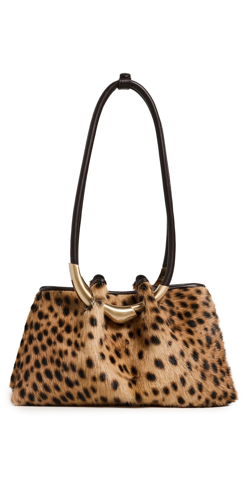 Cult Gaia Asa Shoulder Bag Cheetah One Size