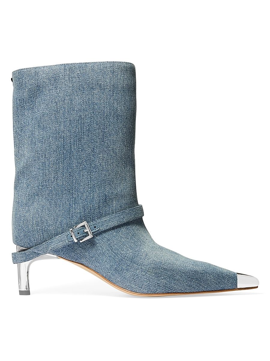 Women's Kasia 60MM Denim Boots - New Horizon Wash - Size 8.5