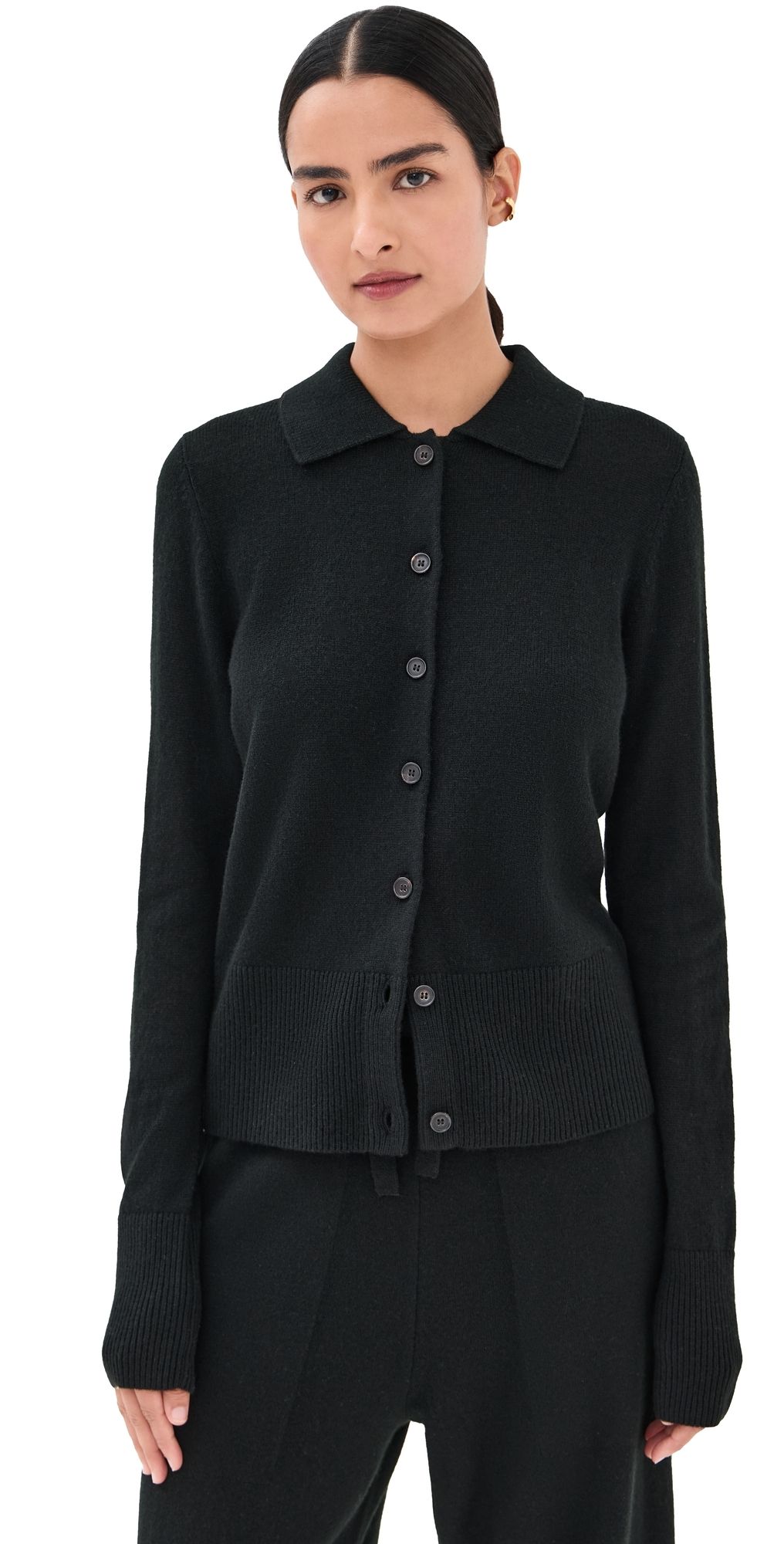Le Kasha Cashmere Fraga Cardigan Black L