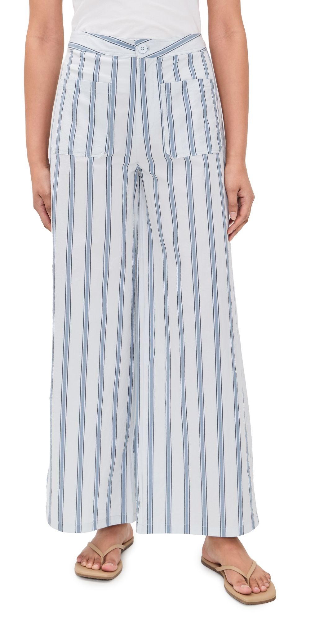 The Tiny Big Sister Retro Stripes Pants Ice Blue 42