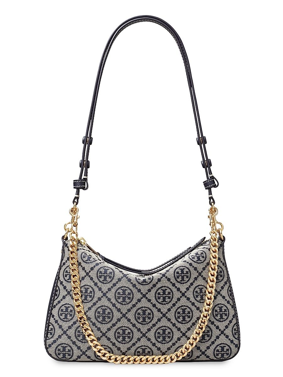 Women's Perry Small Monogram Shoulder Bag - Tory Navy