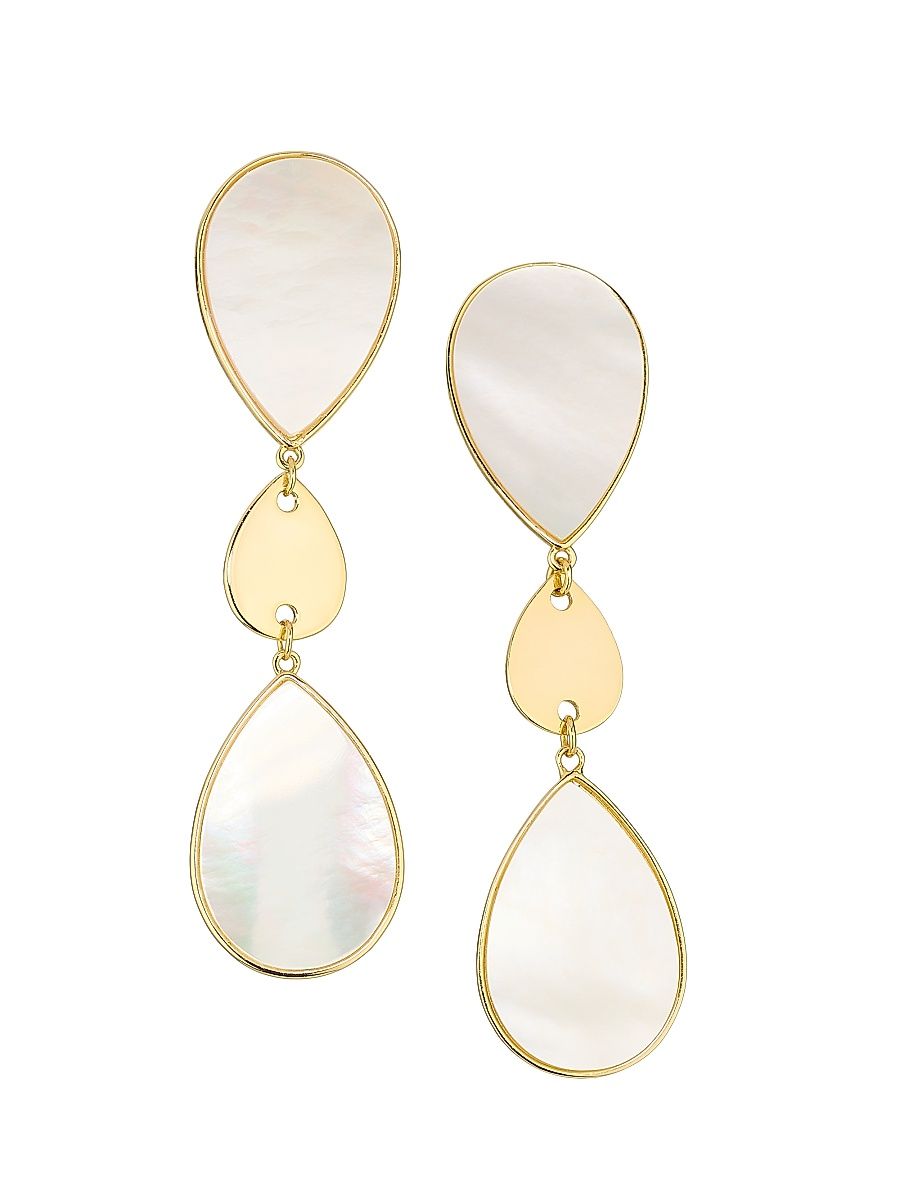 Women's Mother-of-Pearl Kari Goldtone Drop Earrings - Mother Of Pearl