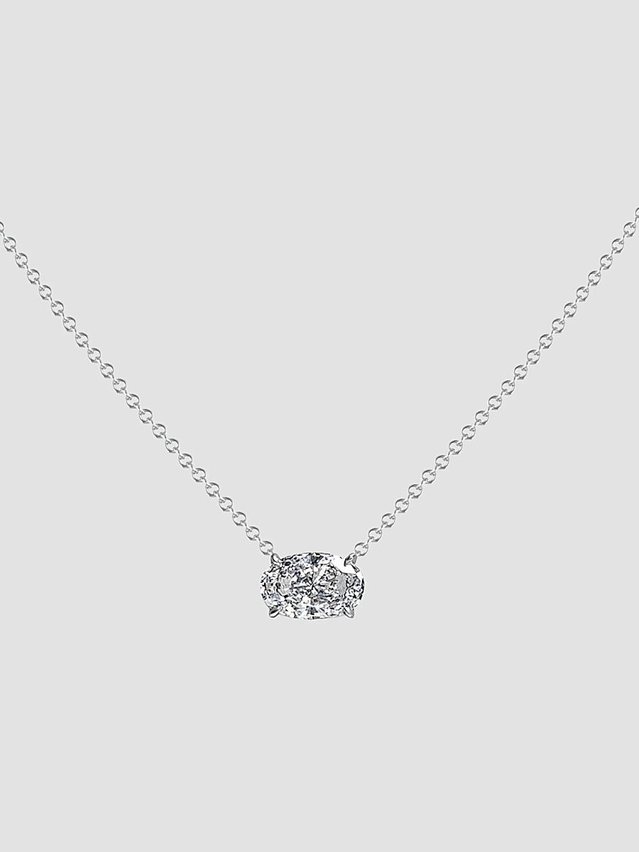Women's Sterling Silver & 5.00 TCW Cubic Zirconia Pendant Necklace - White