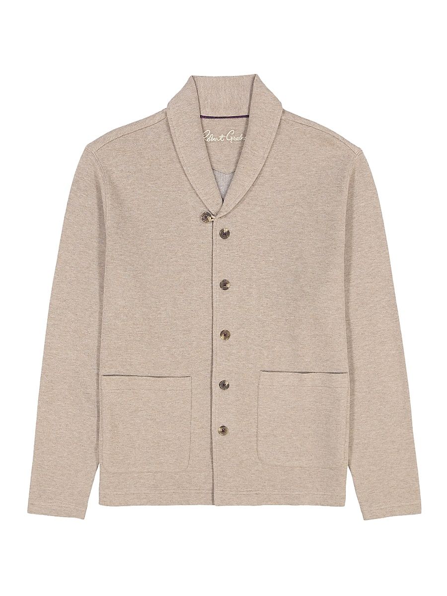 Men's Adriano Shawl Knit Cardigan - Tan - Size XXL