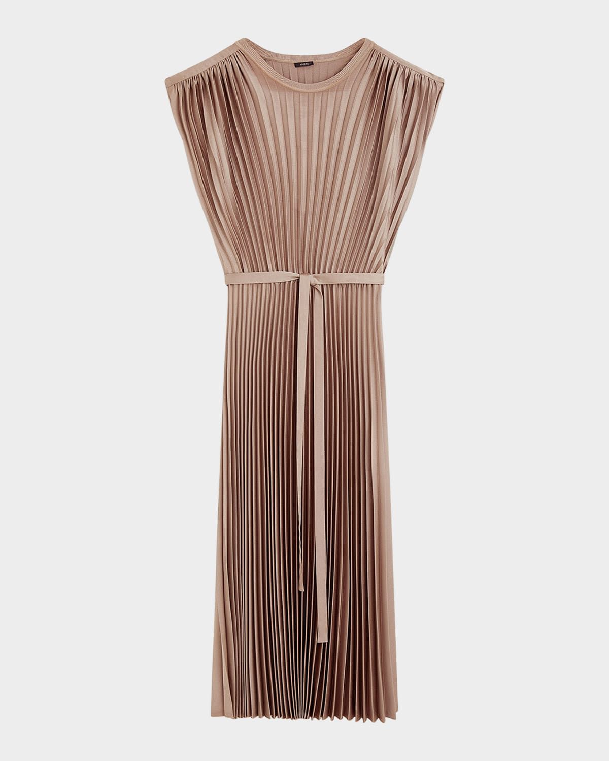 Volta Sleeveless Plisse Midi Dress