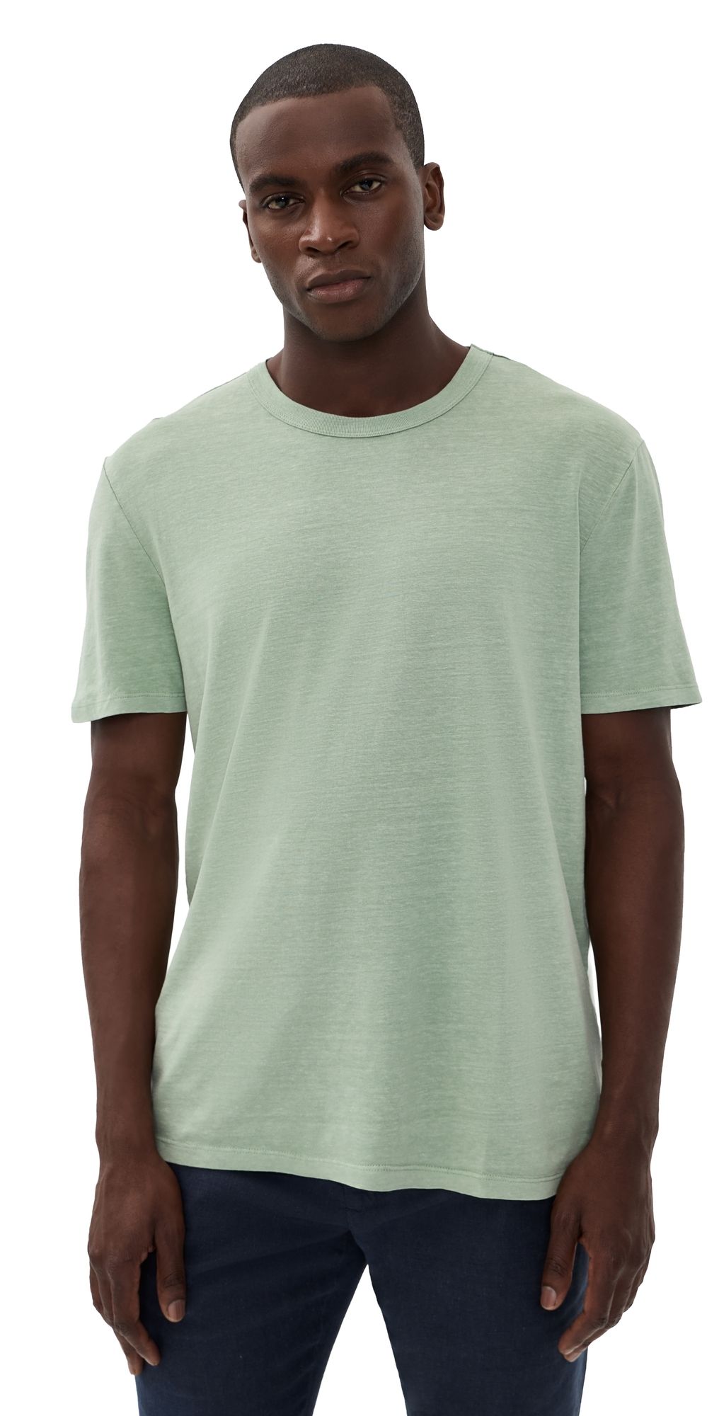 Marine Layer Relaxed Hemp Cotton Tee Iceberg Green S