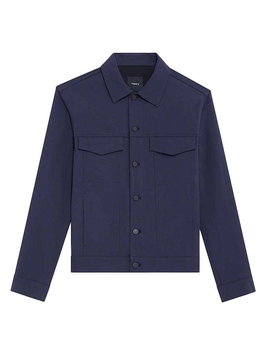 Men's River Neoteric Twill Trucker Jacket - Dark Navy - Size XXL