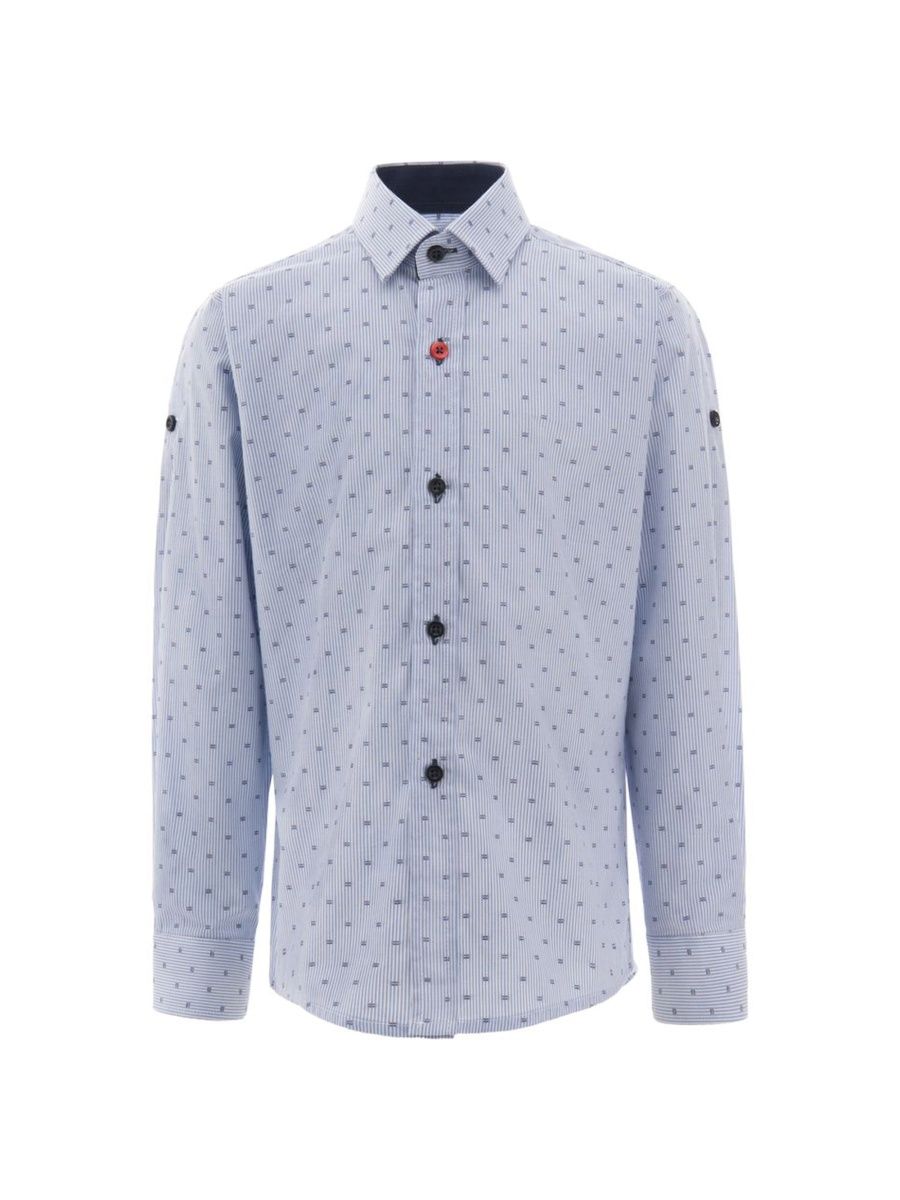 Moustache Boy's Baby Boy's, Little Boy's & Boy's Blue Pinstripe Dress Shirt - Blue - Size 5