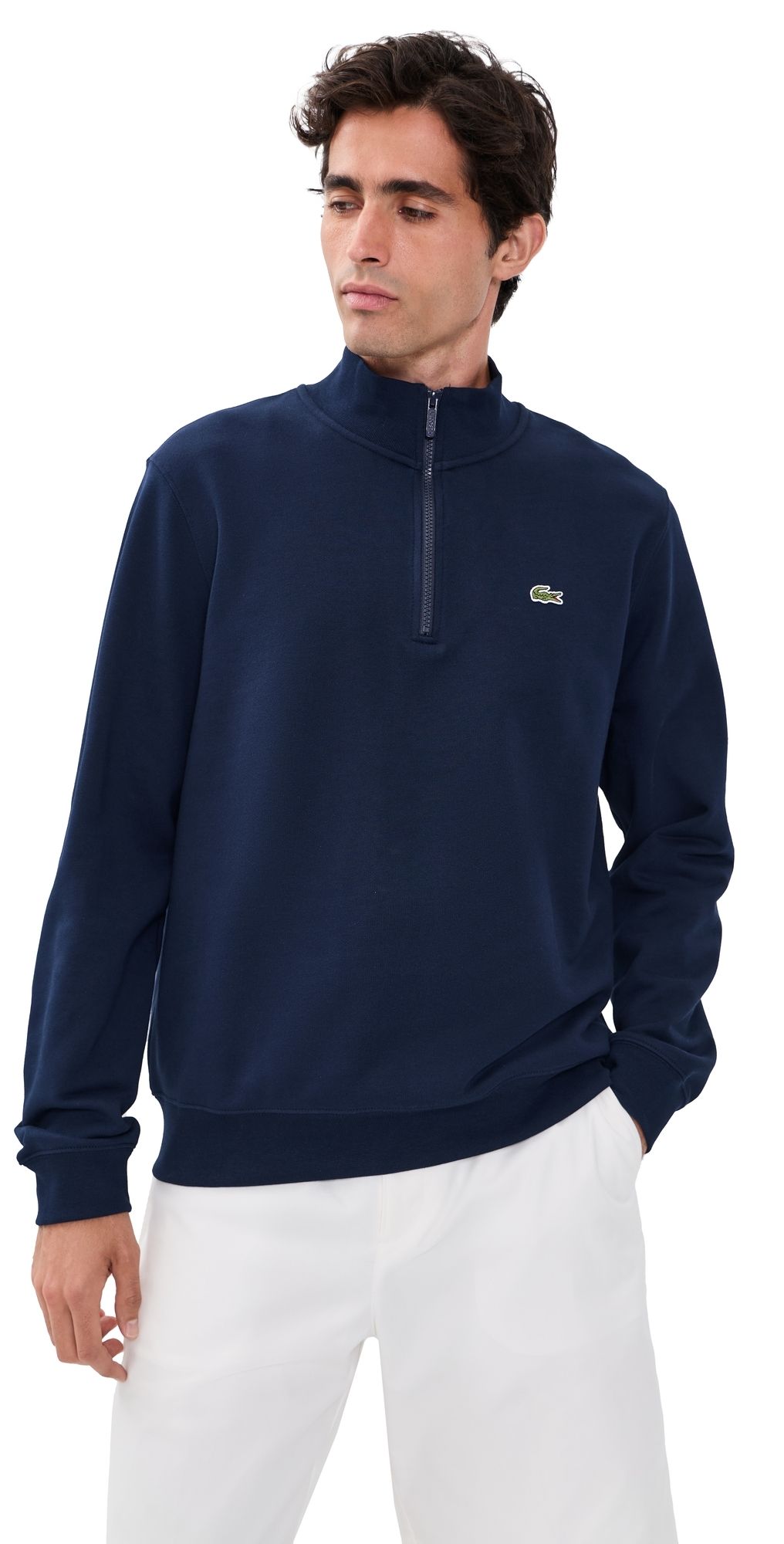 Lacoste Zip Up Sweatshirt Navy XL