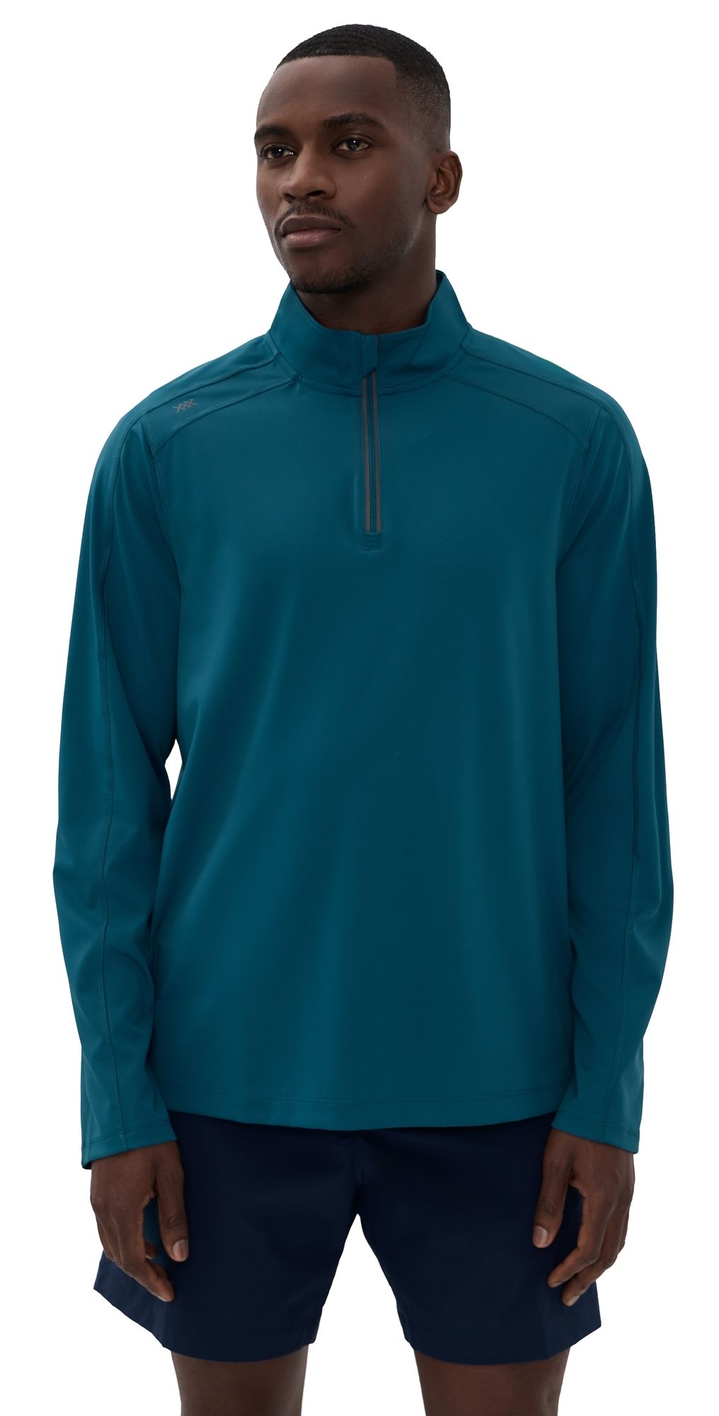 Rhone Rise 1/4 Zip Pullover Cape Blue L