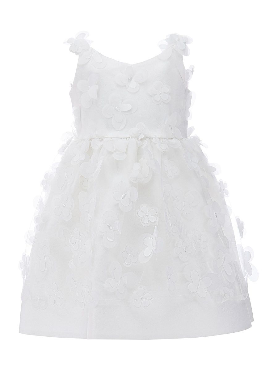 Baby's, Little Girl's & Girl's Lago Floral Dress - White - Size 11