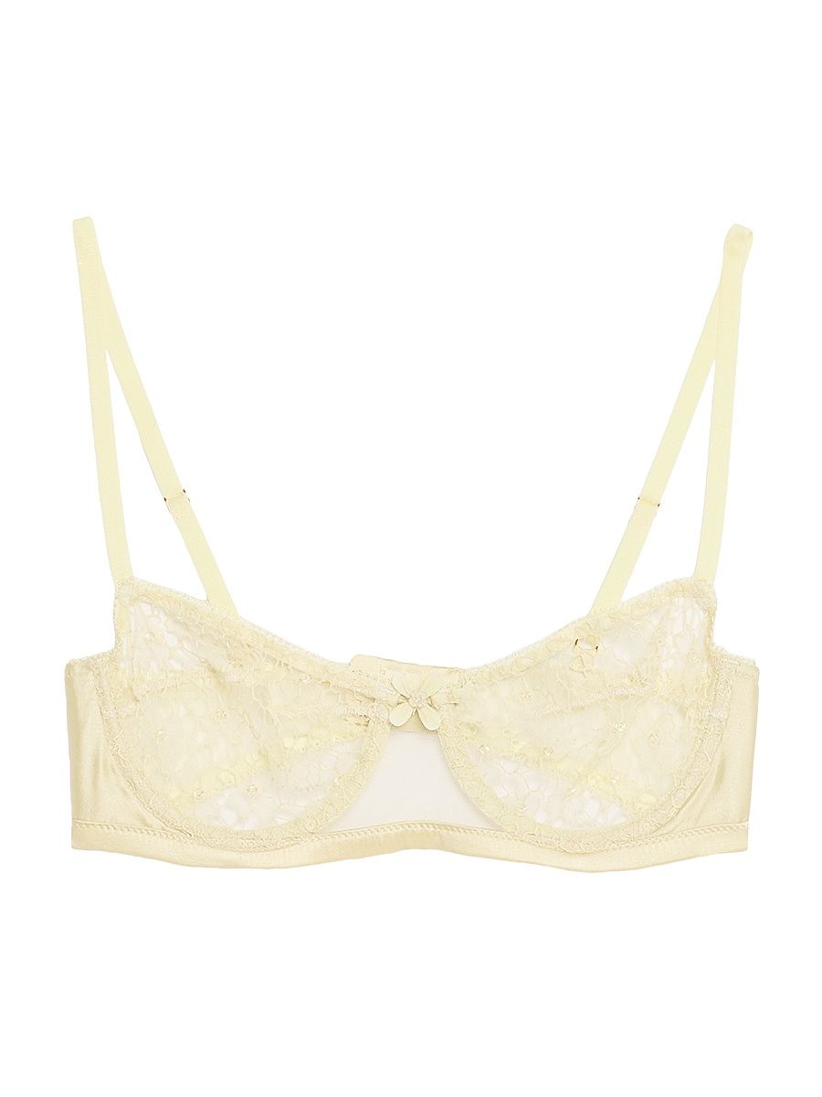 Women's Vinca Floral Lace Balconette Bra - Light Beige - Size 36D