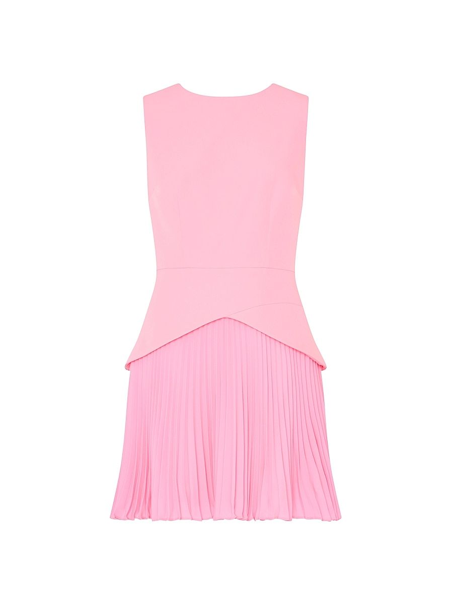 Women's Haddy Pleated Minidress - Baby Pink - Size 12