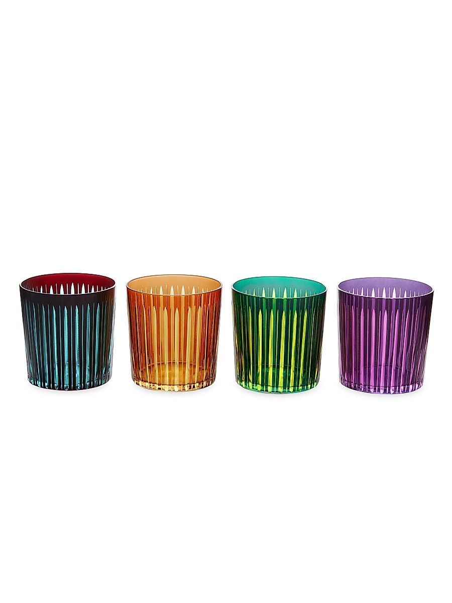 Prism 4-Piece Double Old-Fashioned Glass Set