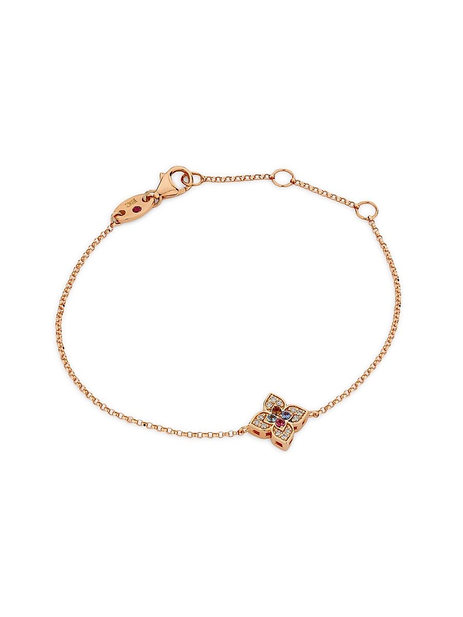 Women's Venetian Princess Carnivale 18K Rose Gold & 0.06 TCW Diamond Bracelet - Rose Gold