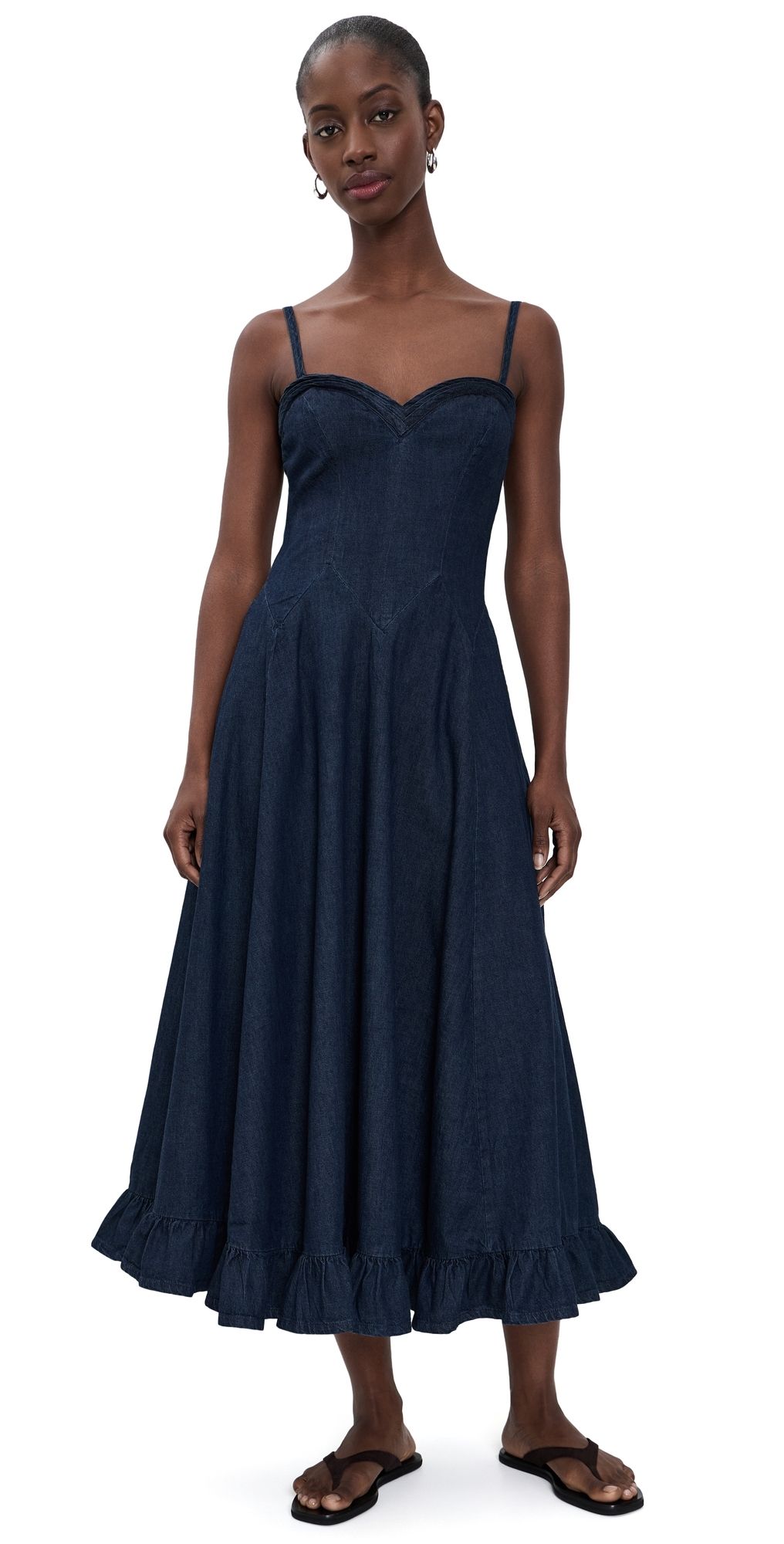 Free People Another Season Midi Dress Rinse L