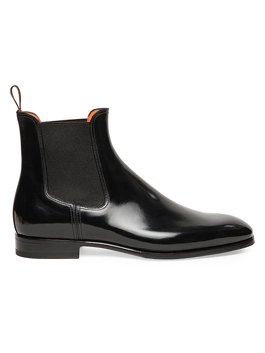 Men's Archer Leather Chelsea Boots - Black - Size 13
