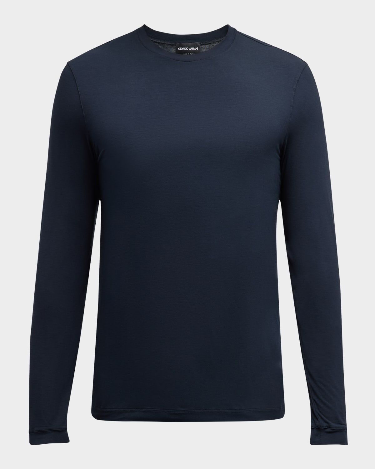 Men & apos;s Cotton Long-Sleeve Crewneck T-Shirt