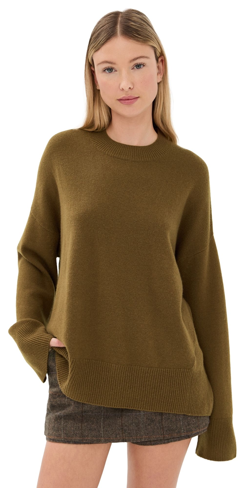 Le Kasha Norway Cashmere Sweater Cinnamon One Size