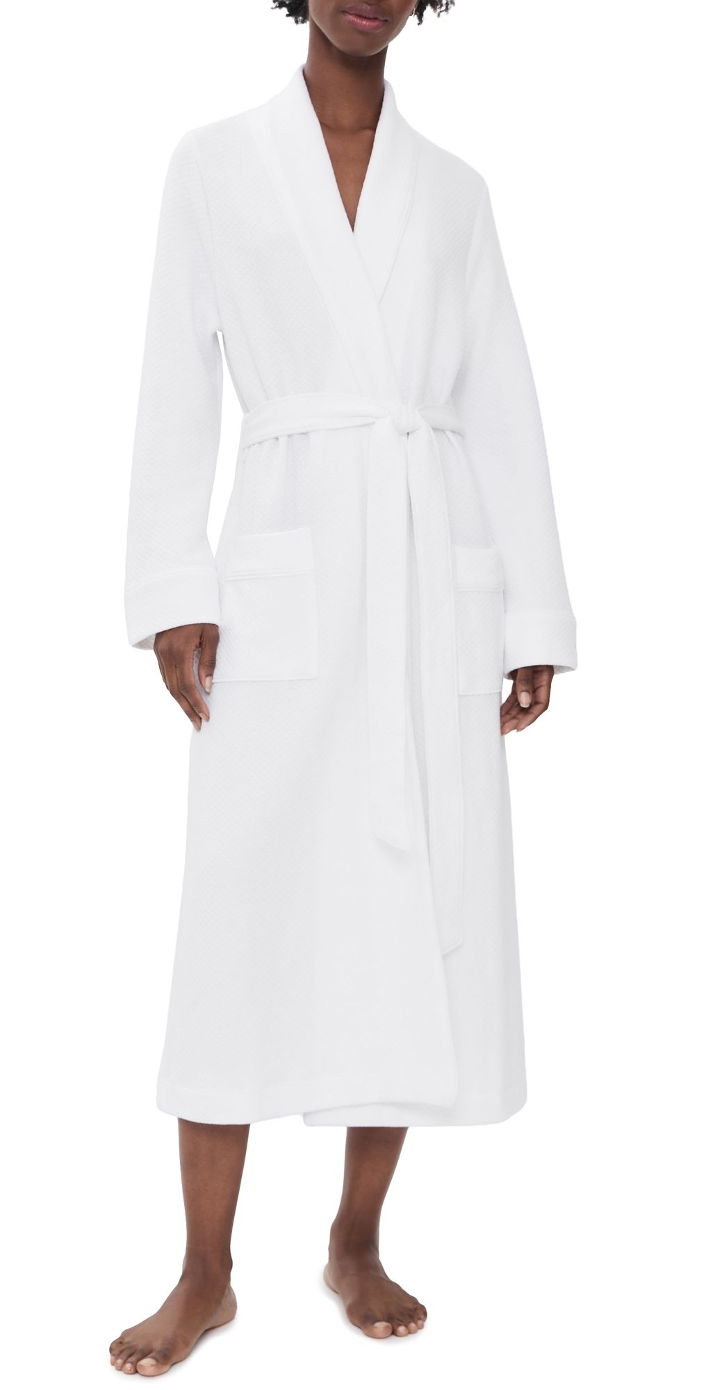 Petite Plume Luxe Pima Cotton Ophelia Robe White XL