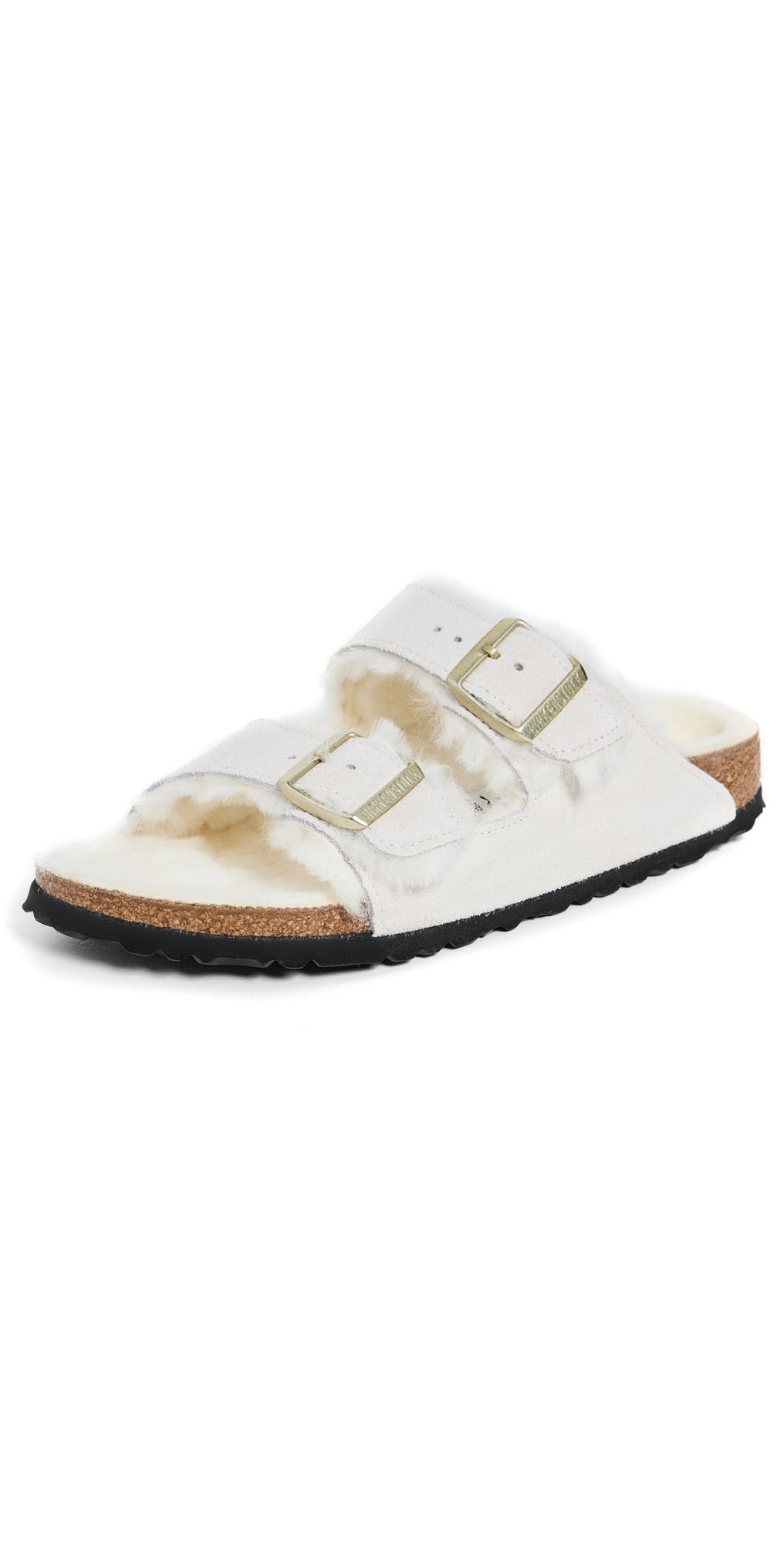 Birkenstock Arizona Shearling Sandals Antique White/Antique White 37