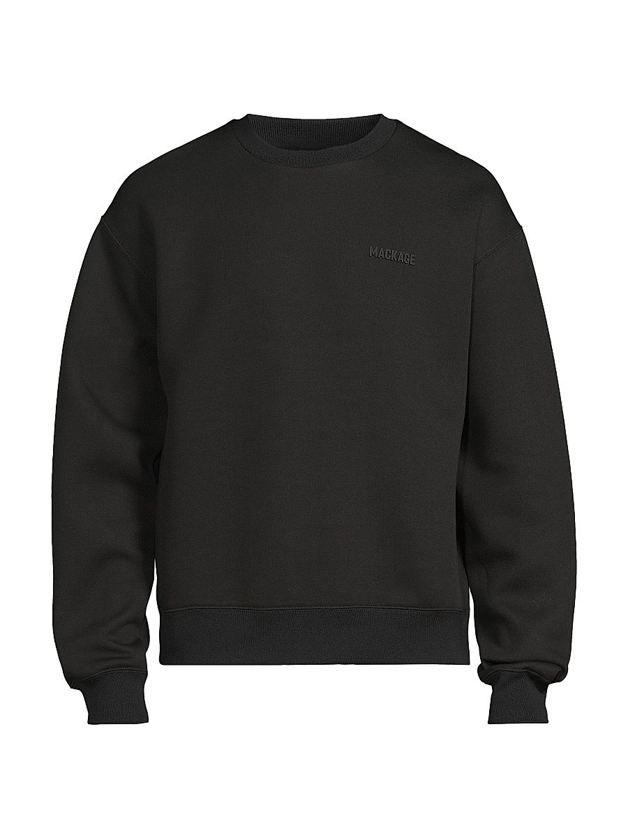 Men's Julian Double-Face Jersey Sweatshirt - Black - Size Small