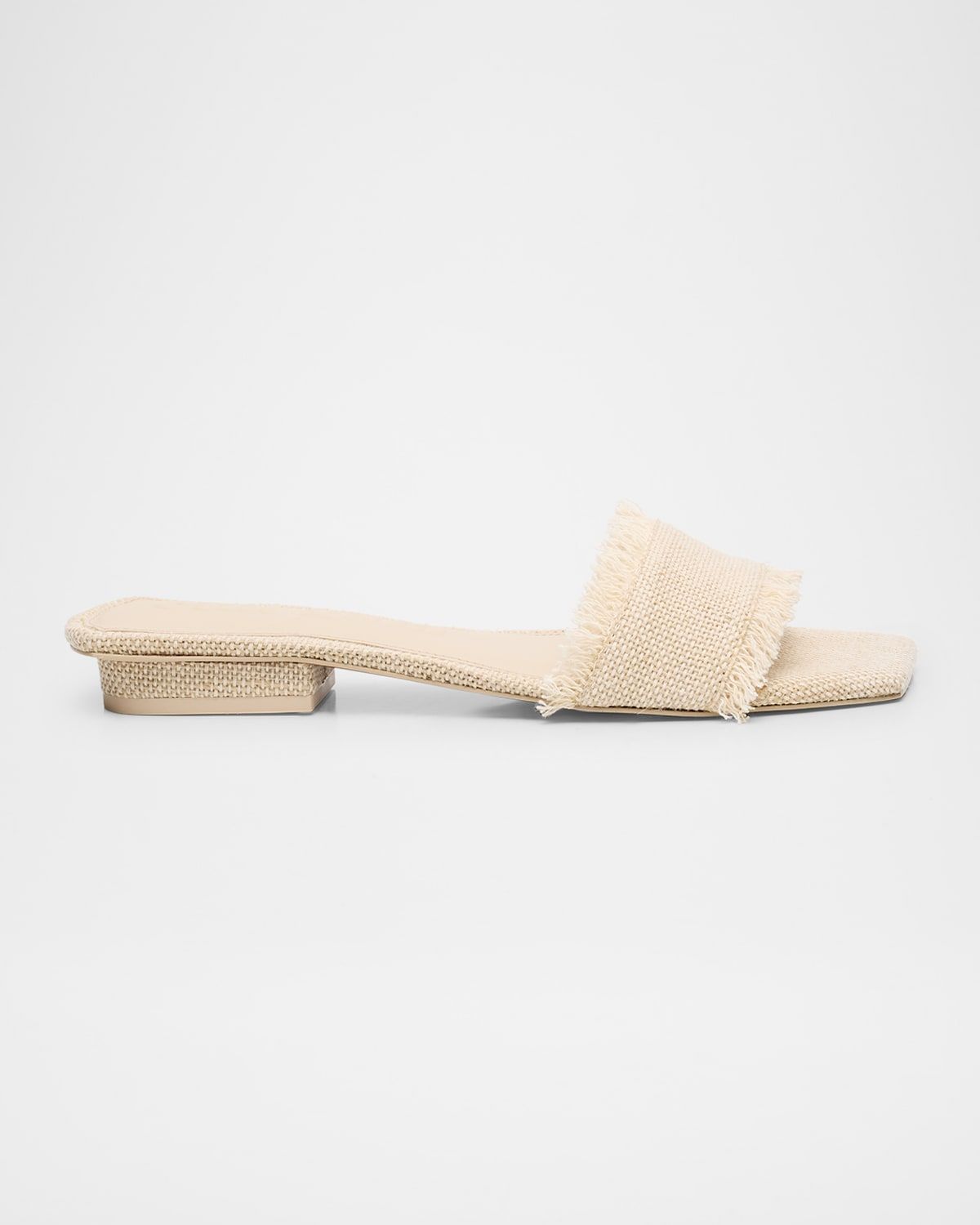 Maya Frayed Jute Flat Sandals