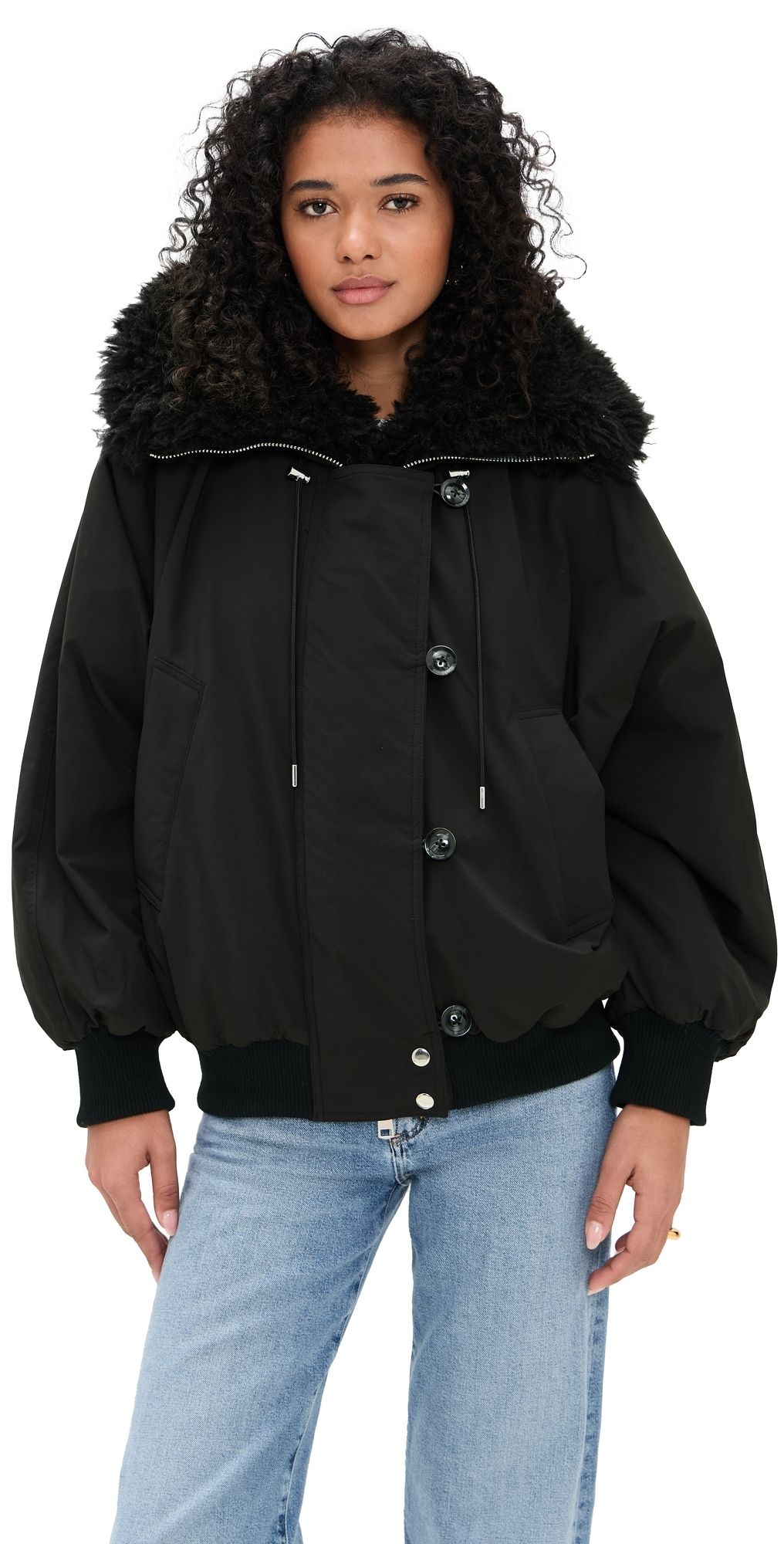 AGOLDE Camberly Snorkel Parka Black L