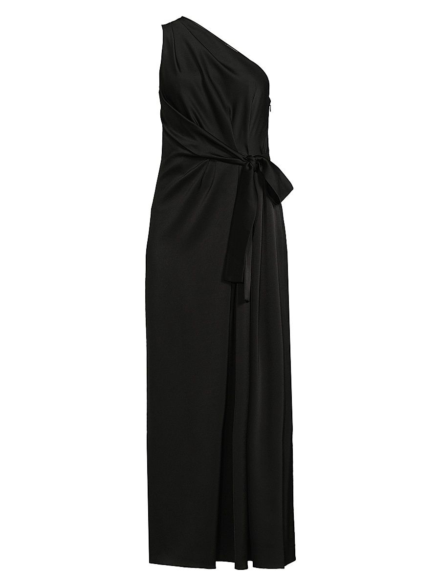Women's Genna One-Shoulder Cocktail Dress - Black - Size XL