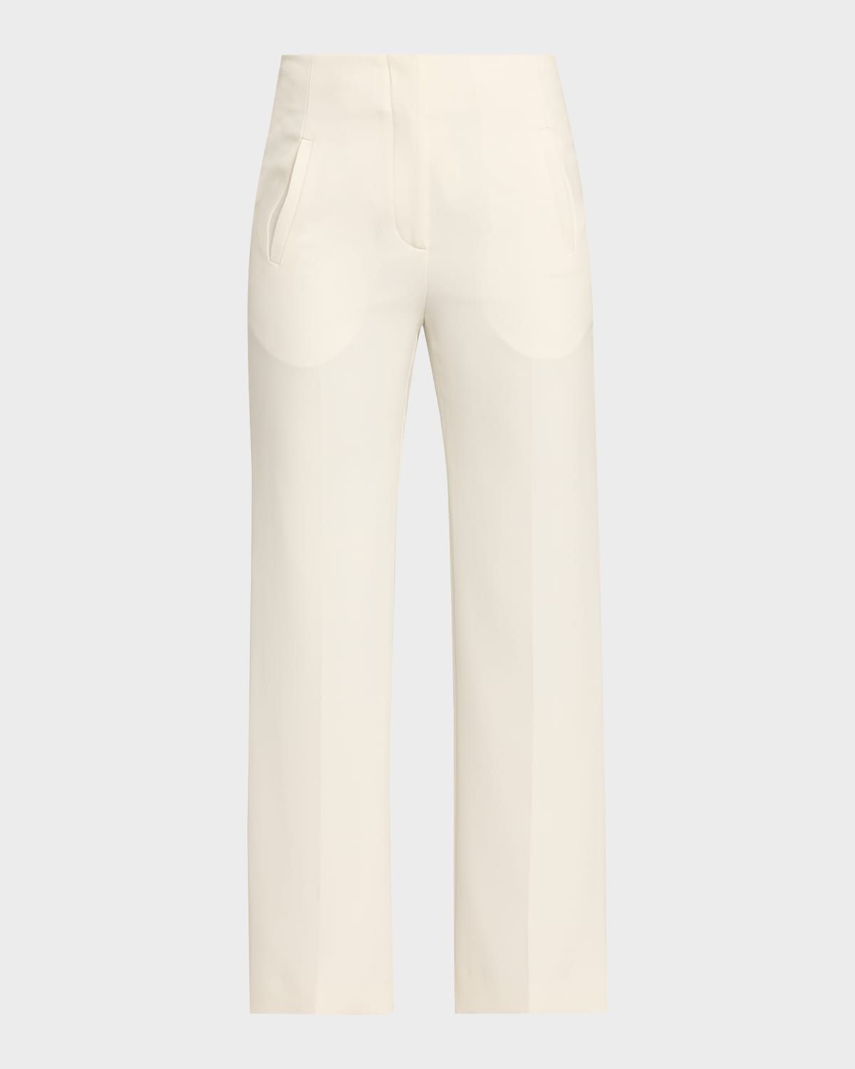 Carys Cropped Straight-Leg Pants