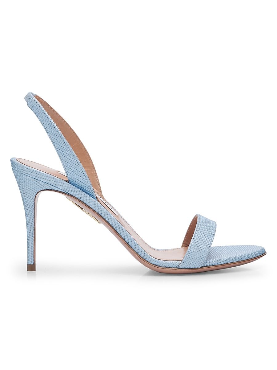 Women's So Nude 85MM Slingback Sandals - Baby Blue - Size 12