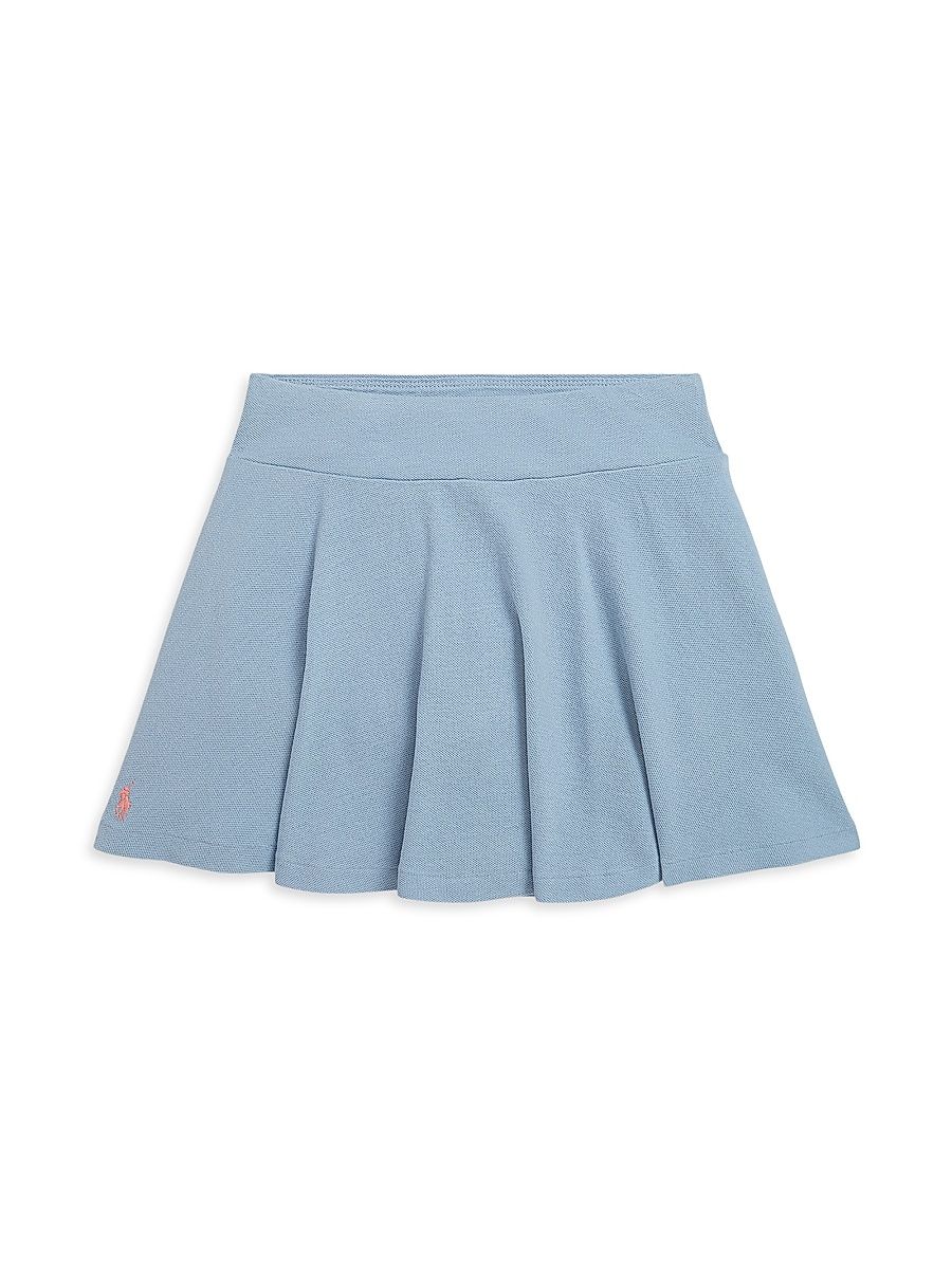 Little Girl's & Girl's Stretch-Cotton Skort - Vessel Blue - Size 6