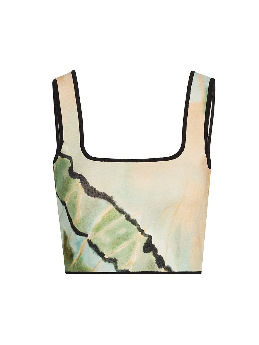 Women's Kenda Butterfly Print Knit Top - Butterfly Wing - Size Medium