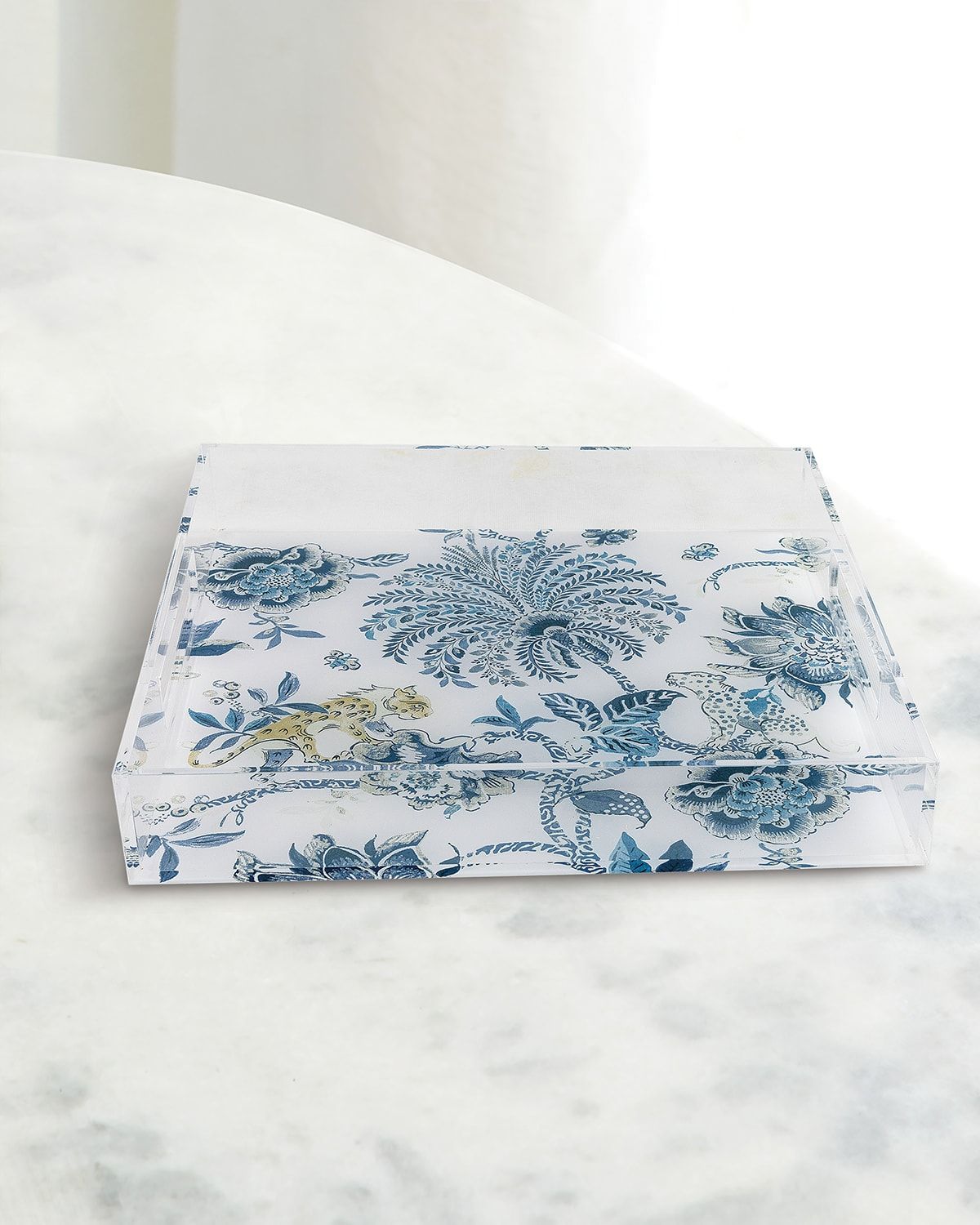 Braganza Blue Lucite Tray