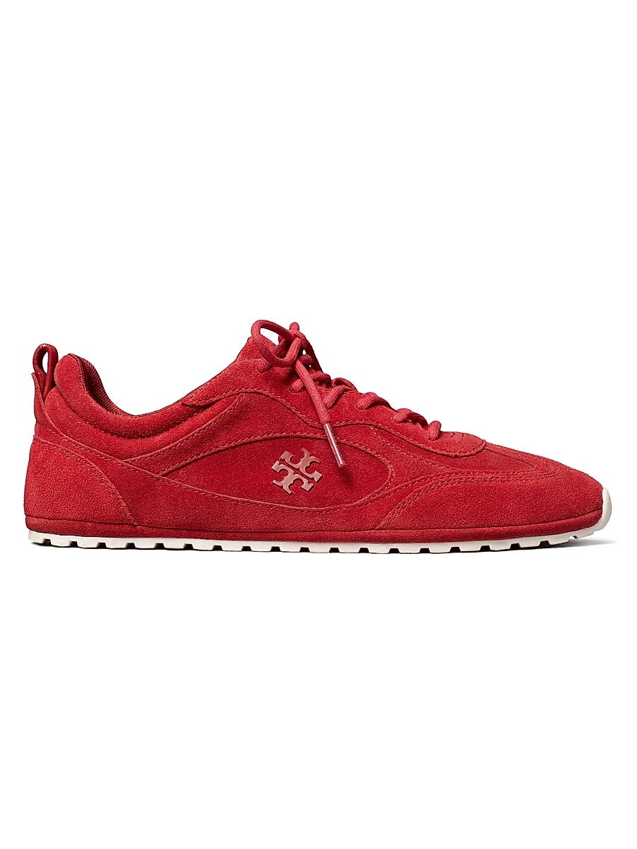 Women's Field Suede Low-Top Sneakers - Toucan Red - Size 9.5