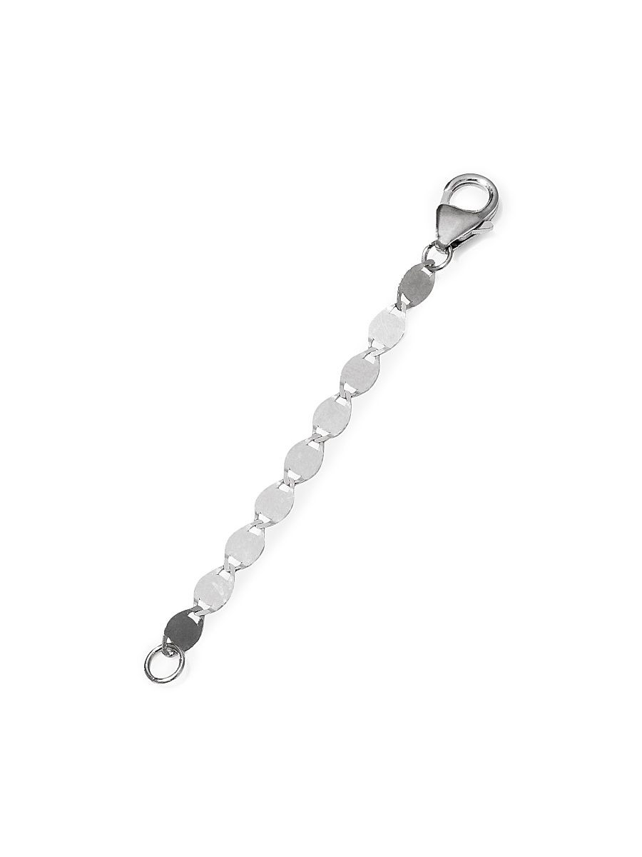 Women's 14K White Gold Extender Disc Chain - White Gold