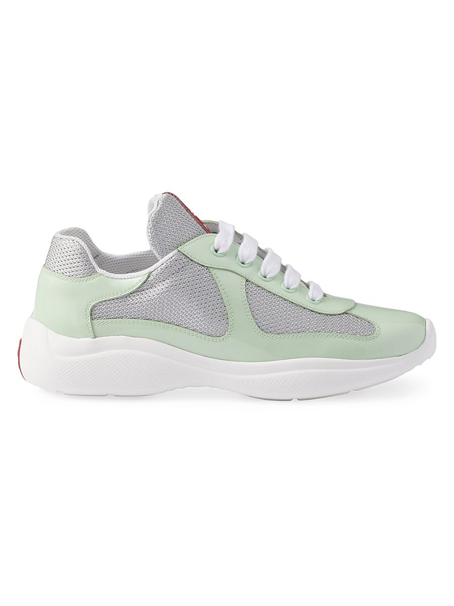 Women's America's Cup Biker Fabric Sneakers - Green - Size 11
