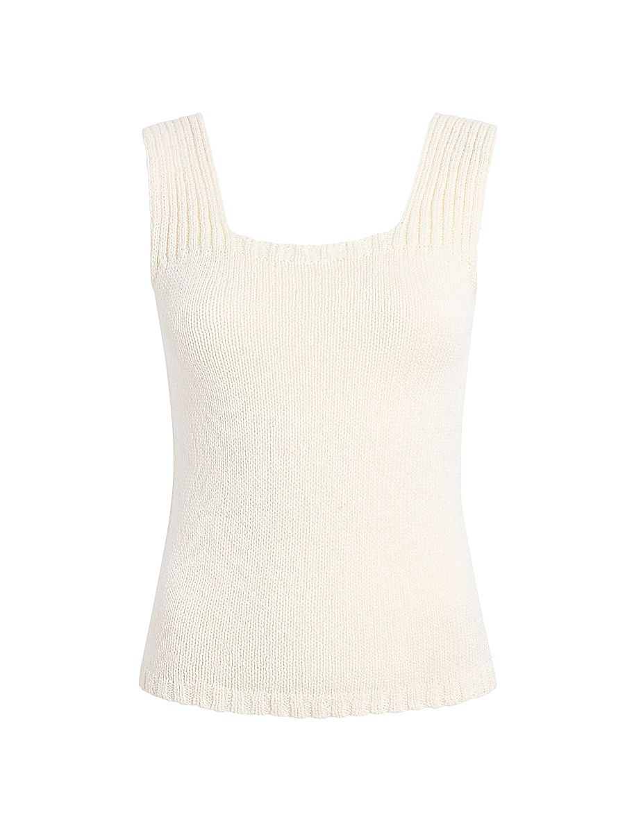 Women's Wil Cotton Tank Top - Ivory - Size XL