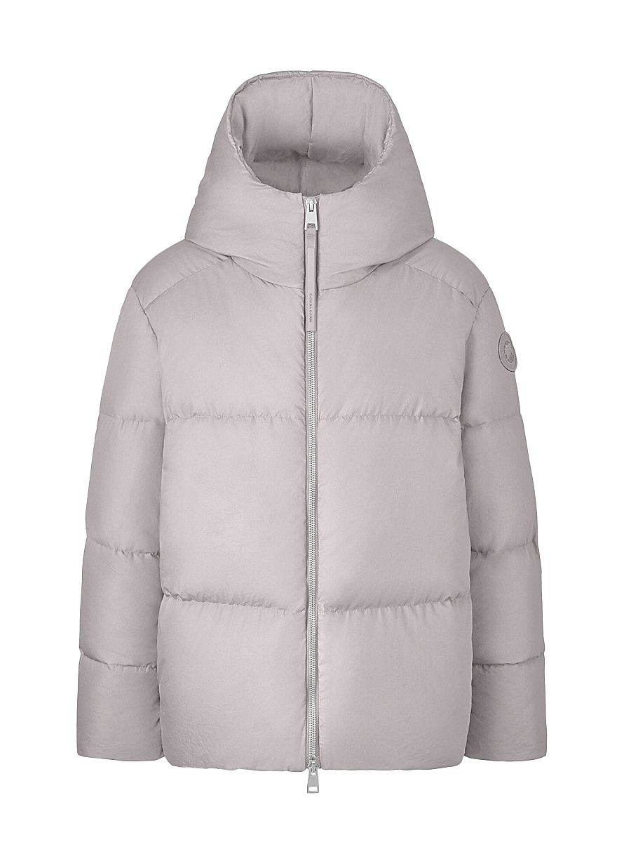 Women's Garnet Oversized Down Puffer Jacket - Moonstone Grey - Size Medium