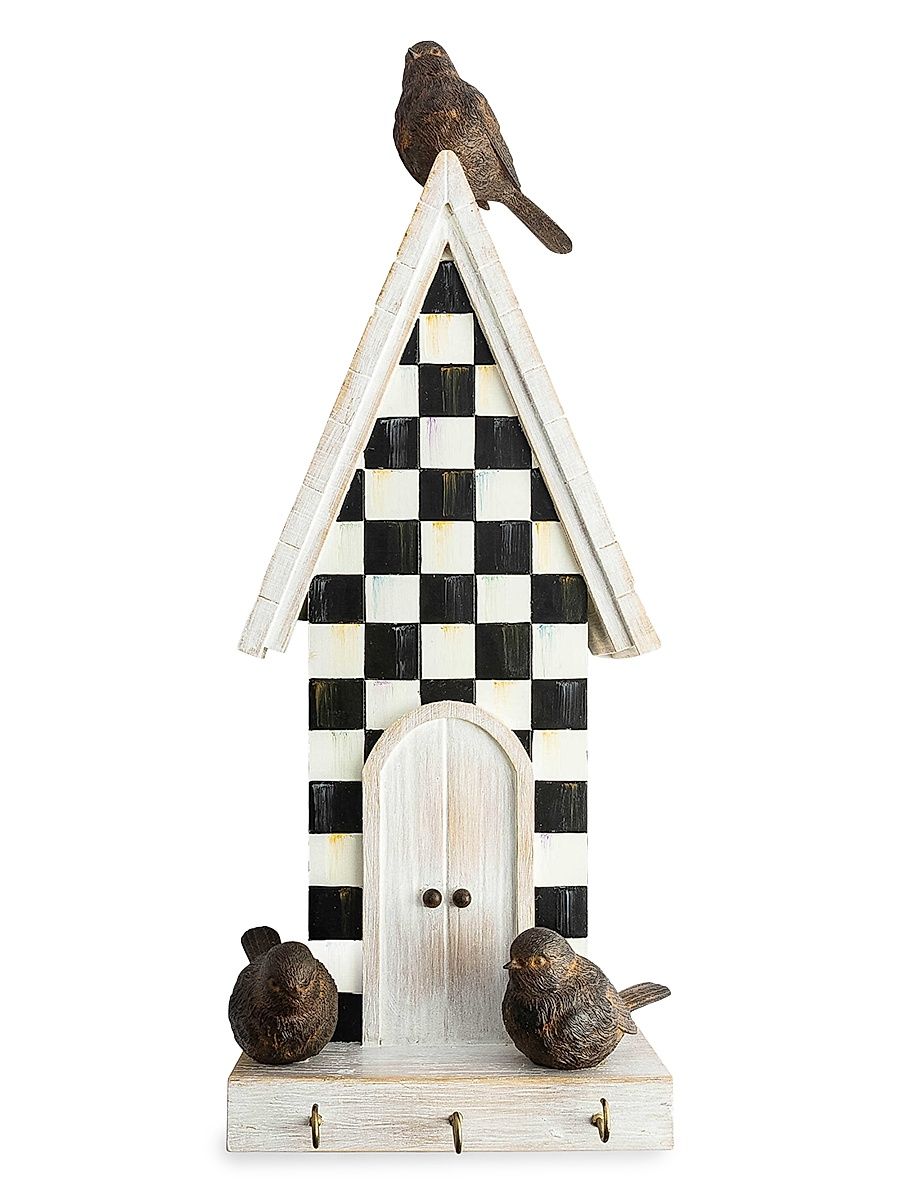 Courtly Check Birdhouse Wall Hook