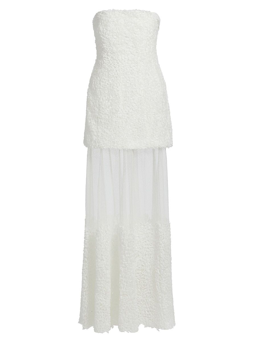 Women's Marella Floral Lace Gown - Ivory - Size 2