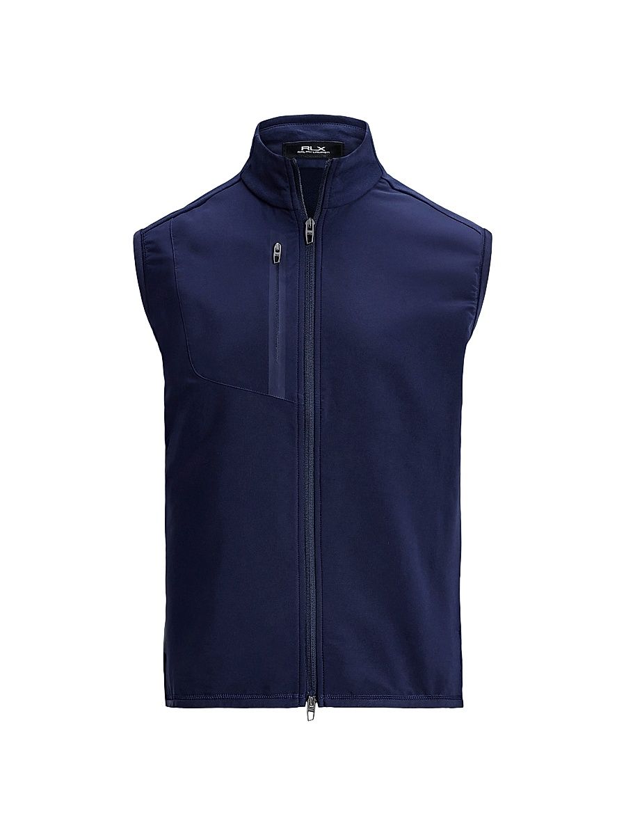Men's Hybrid Mockneck Vest - Refined Navy - Size XXL