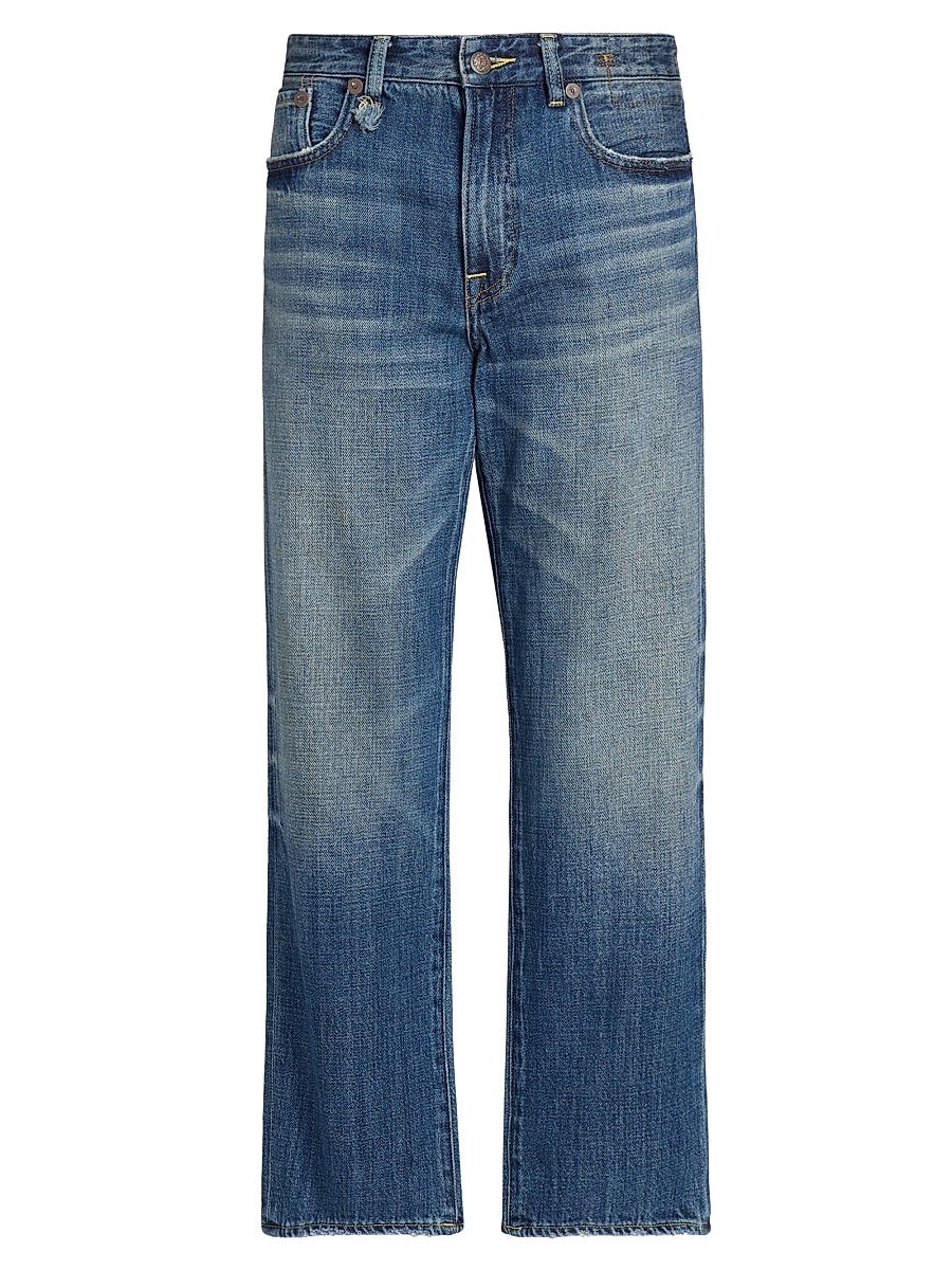 Women's Romeo Whiskered Cropped Jeans - Raine Blue - Size 31