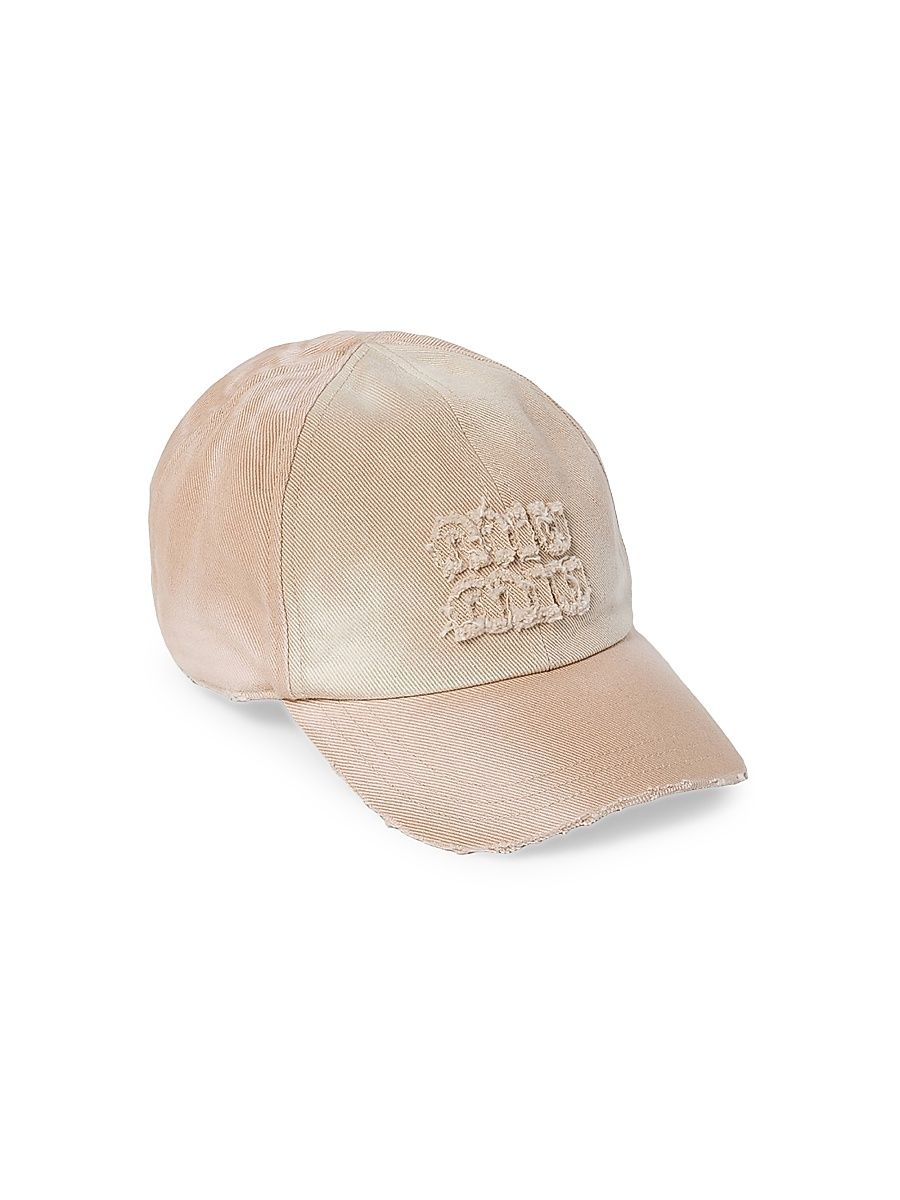 Women's Denim Baseball Cap - Beige Khaki - Size Medium
