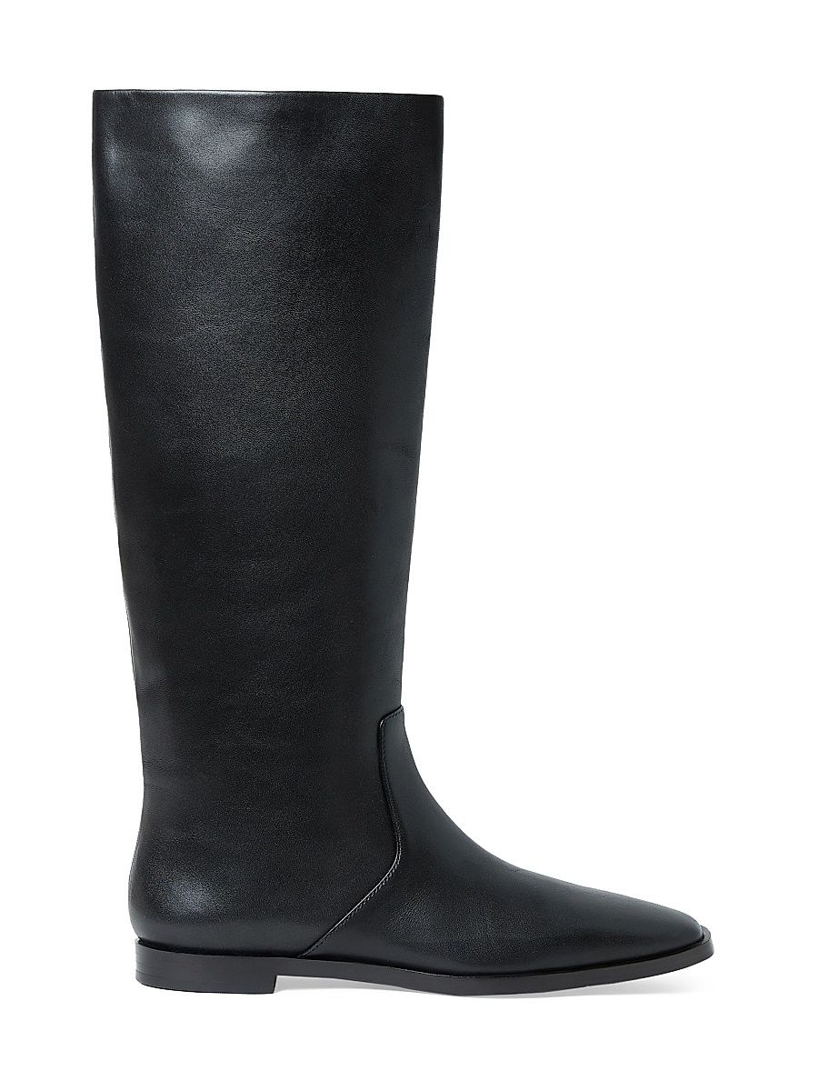 Women's Tilly Leather Riding Boots - Black - Size 9